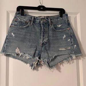 Agolde Parker Vintage Cut Off Short in Swapmeet